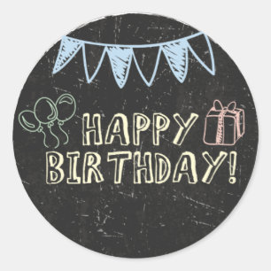 Chalkboard Stickers Anniversaire