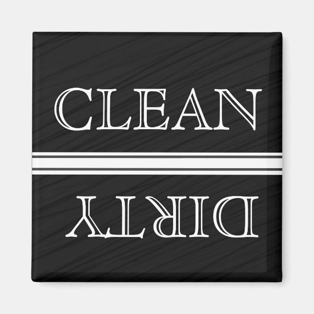 Chalkboard Style Geschirrspüler Magnet Sauberkeit  (Vorne)