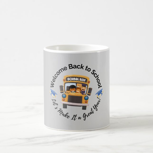 Chalkboard Style School Mug Kaffeetasse (Mittel)