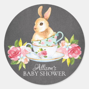 Chalkboard Sweet Bunny Baby Tee Party Sticker