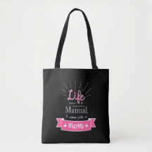 "Chalkboard"-Tasche mit einem Zitat zur Mama