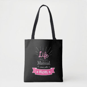 "Chalkboard"-Tasche mit einem Zitat zur Mama Tasche