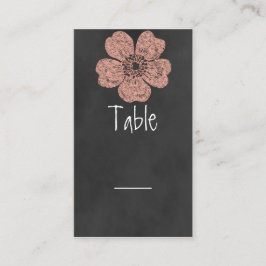 Chalkboard-Tischkarte für Wild-Peach-Rose Platzkarte