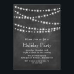 Chalkboard Twinkle Lights Feierlichkeit Einladung<br><div class="desc">Die zahlreichen Twin-Light-Lichter auf einem Kalkboard-Hintergrund lassen diese Einladung für die Ferien nicht fehlen. Diese Einladung kann leicht für ein Weihnachtsfest Party angepasst werden.</div>