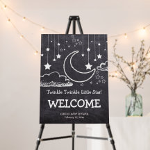 Chalkboard Twinkle Twinkle Little Star Baby Dusche