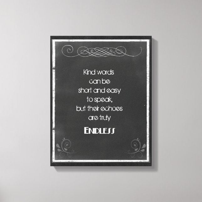 Chalkboard Typografie Zitat über die Verwendung vo Leinwanddruck (Vorderseite)