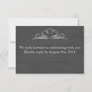 Chalkboard UAWG RSVP Karte