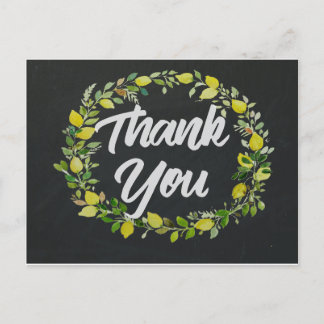 Chalkboard Vielen Dank Poastcard Postkarte