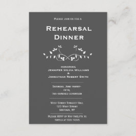 Chalkboard Vines Probe Dinner Einladungen