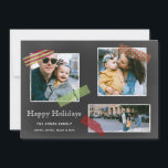Chalkboard Washi Tape Multiple Foto Collage Feiertagskarte<br><div class="desc">Chalkboard Washi Tape Multiple Foto Collage Holiday Card</div>