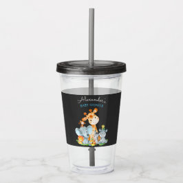 Chalkboard Watercol Niedlich Safari Jungle Baby Du Acryltrinkbecher