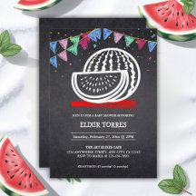 Chalkboard Watermelon Zeichnend Kinderdusche