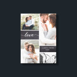 Chalkboard Wedding Foto Collage Liebe Skript Leinwanddruck<br><div class="desc">Erstellen Sie einen atemberaubenden und personalisierten Sake mit unserer Chalkboard Hochzeit Foto Collage Liebe Script Canvas Print. Dieses Foto umhüllte Leinwand erlaubt Ihnen, bis zu vier Ihrer Lieblingsaufnahmen zu zeigen, um die Erinnerungen Ihres besten Tages jemals zu erfassen. Die Kalksteinhöhle verleihen dem Ganzen eine Touch rustikalen Charmes und schaffen eine...</div>