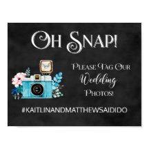 Chalkboard Wedding Sign Fotos Hashtag