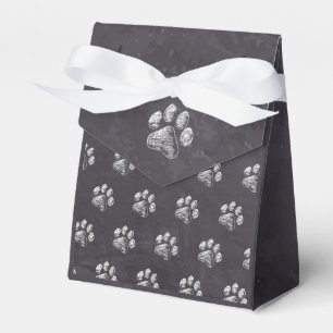 Chalkboard - Welpe Pawty - Hund Birthday Paw Print Geschenkschachtel