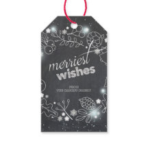 Chalkboard Winter Botanischer Weihnachtsurlaub