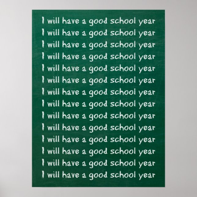 Chalkboard Writing Poster (Vorne)