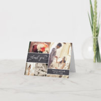 Chalked Foto Collage Rustic Wedding Vielen Dank