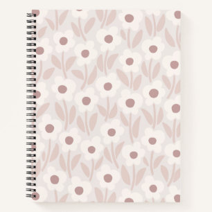 Chalkflower-Garten Sanft romantisches Rosa Notizbuch