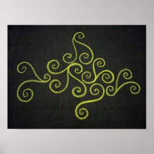 Chalkie Yellow Sea Poster