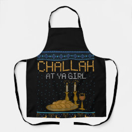 Challah bei Ya Girl Matching Funny Ugglu Weihnacht Schürze