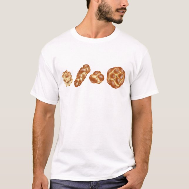 Challah Brot liebt T - Shirt (Vorderseite)