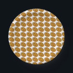 Challah Brot Loaf Happy Hanukkah Chanukah Holiday Pappteller<br><div class="desc">Teller zeigen eine originelle Illustration eines Laib von herausforderndem Brot. Perfekt für Hanukkah! Diese Chanukah Illustration ist auch auf anderen Produkten verfügbar. Sehen Sie nicht,  wonach Sie suchen? Brauchen Sie Hilfe bei der Anpassung? Kontaktieren Sie Rebecca,  um etwas für Sie entworfen zu haben.</div>