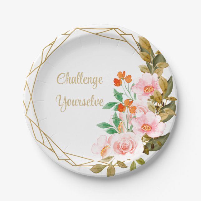 Challenge Yourself Riese Pappteller (Vorderseite)