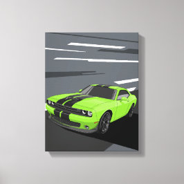 Challenger Green Leinwanddruck