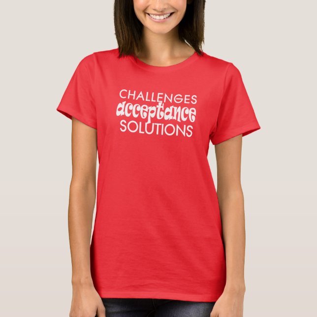 challenges acceptance solutions t-shirt 25 (Devant)