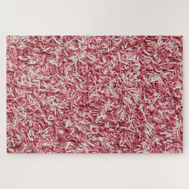 Challenging sprinkles pink white (Horizontal)
