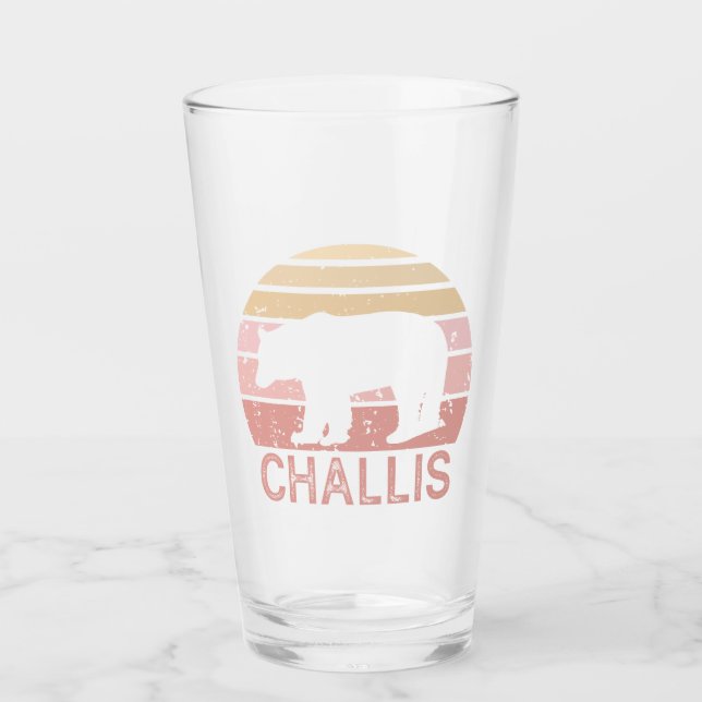 Challis Idaho Retro Bear Glas (Vorderseite)