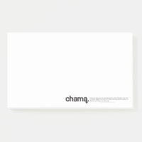 Chama Black and White Post it Notes