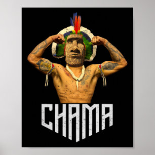 Chama Paotan Mma Fan Jjb Boxen Muay Thai Kickboxi Poster