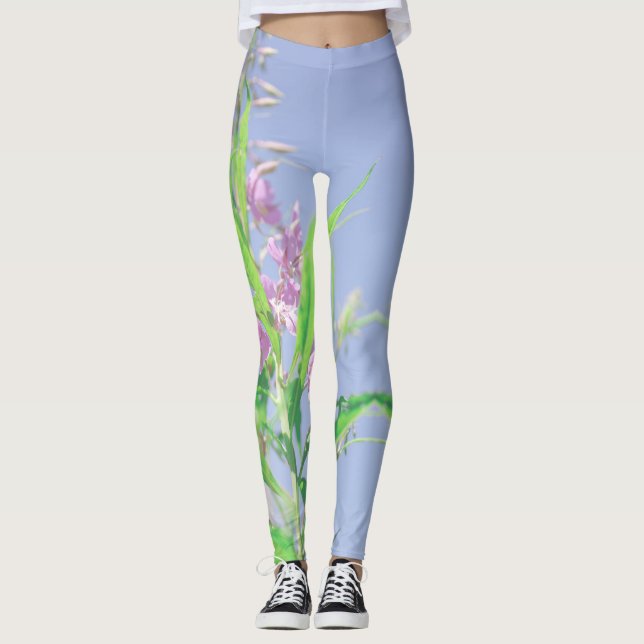 Chamaenerion angustifolium Blume Leggings (Vorderseite)