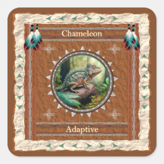 Chamäleon Adaptive Energie Quadratischer Aufkleber