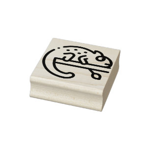 Chamäleon Gummistempel