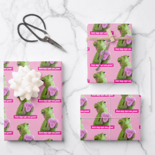 Chamäleon-Herz (Liebe dich) Geschenkpapier Set