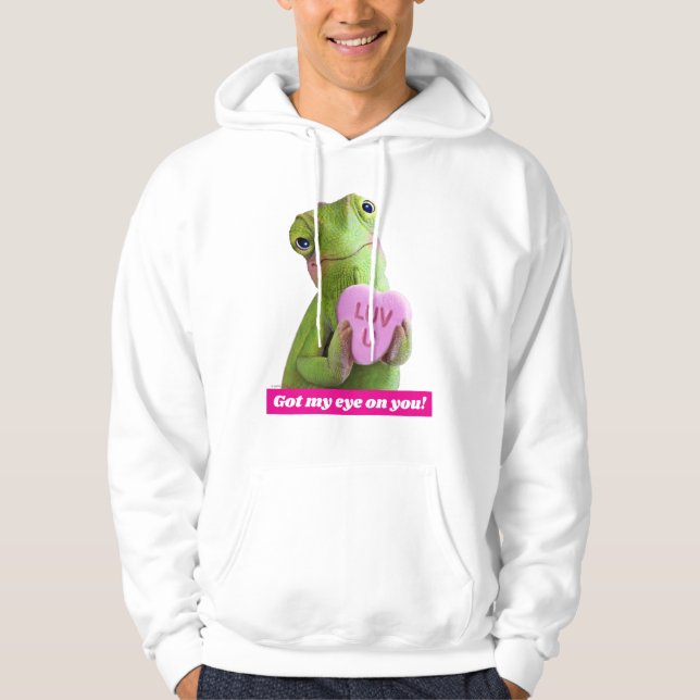Chamäleon-Herz (Liebe dich) Hoodie (Vorderseite)