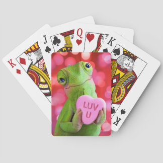 Chamäleon-Herz (Liebe dich) Spielkarten