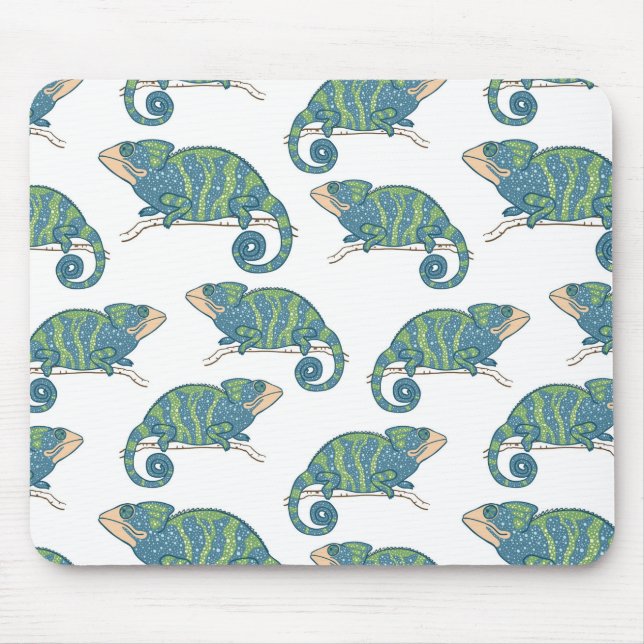 Chamäleon-Muster Mousepad (Vorne)