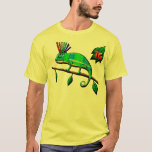 Chamäleon-Punk - Männer (Gelb) T-Shirt