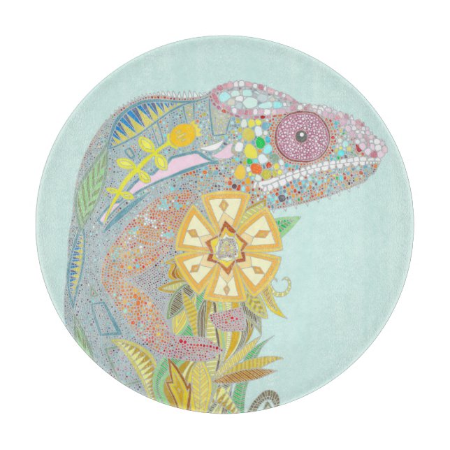 Chamäleon Schneidebrett (Vorderseite)