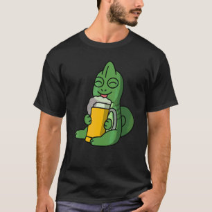 Chamäleons trinken Bier Haustier T-Shirt