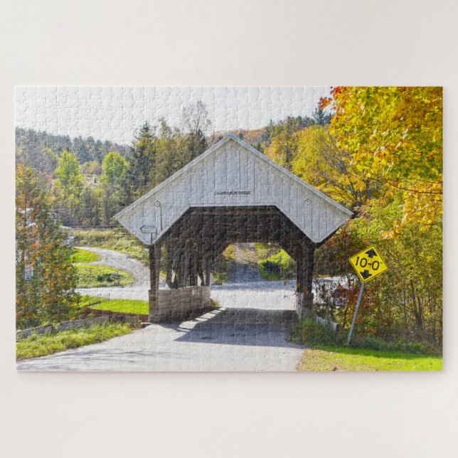 Chamberlin Mill Covered Bridge, Lyndon, Vermont (Horizontal)