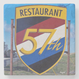 Chamblee, 57. Fighter Restaurant Sign, Georgien Steinuntersetzer