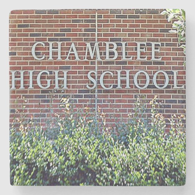 Chamblee Highschool, Georgia, MarmorUntersetzer Steinuntersetzer (Vorderseite)