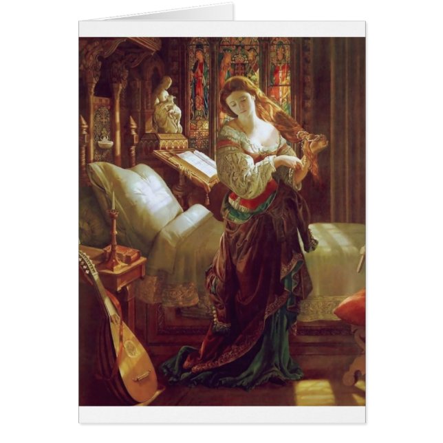 Chambre à coucher médiévale de femme (Devant)