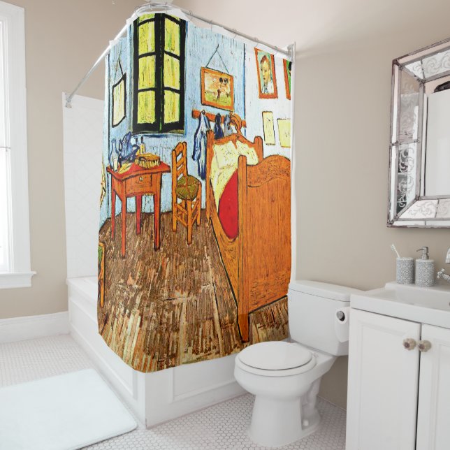 Chambre de Vincent par van Gogh Douche rideau (En situation)