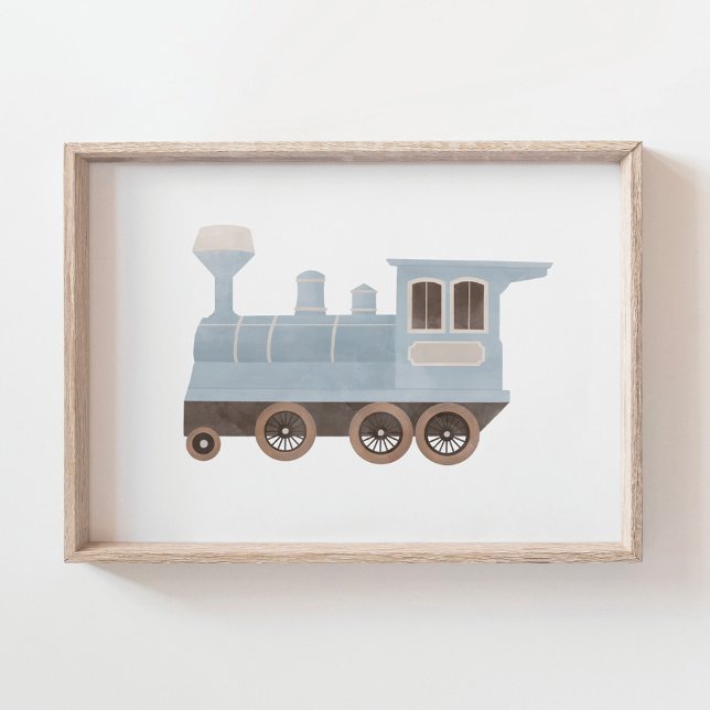 Chambre d'enfants décoration Train Bleu (Créateur téléchargé)